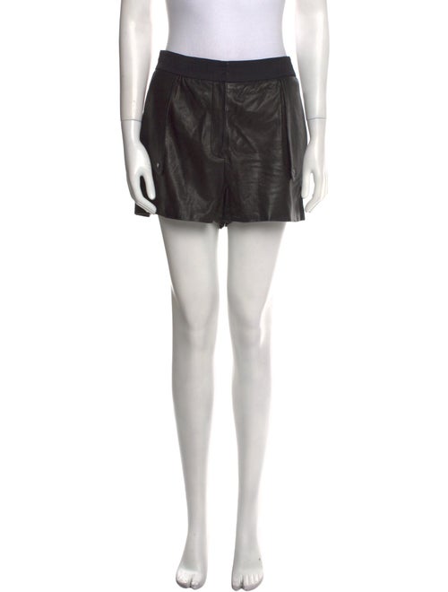 Diane von Furstenberg Leather Mini Shorts