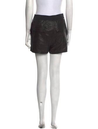 Diane von Furstenberg Leather Mini Shorts