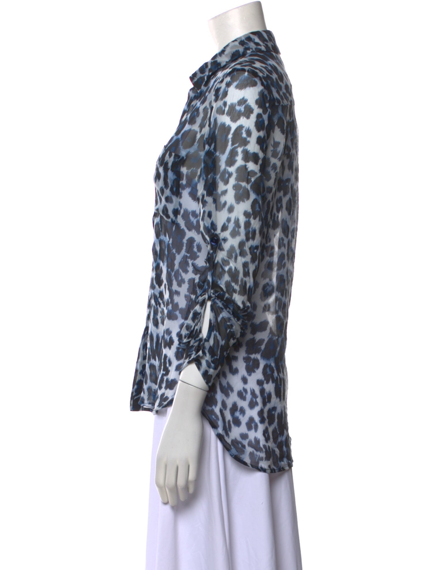 Diane von Furstenberg Silk Animal Print Blouse