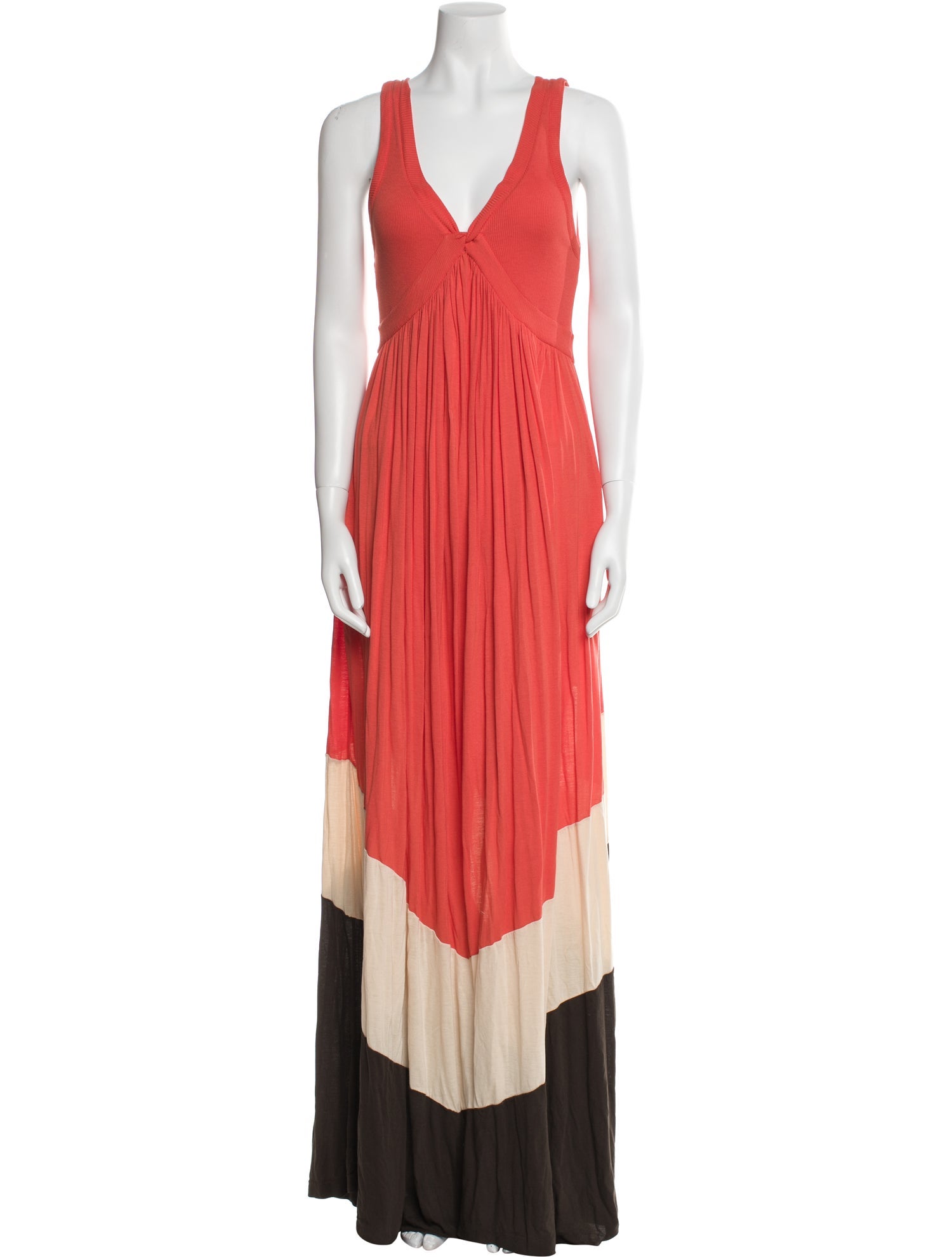 Diane von Furstenberg V-Neck Long Dress