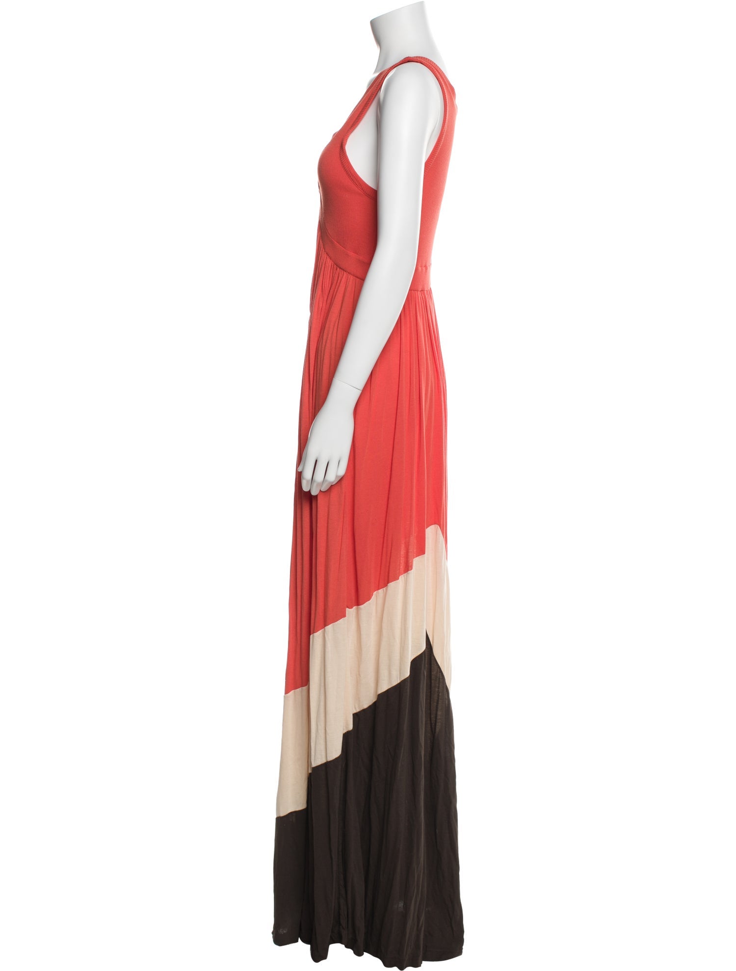 Diane von Furstenberg V-Neck Long Dress
