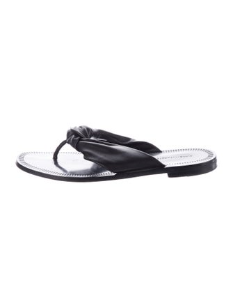 Diane von Furstenberg Leather Slides
