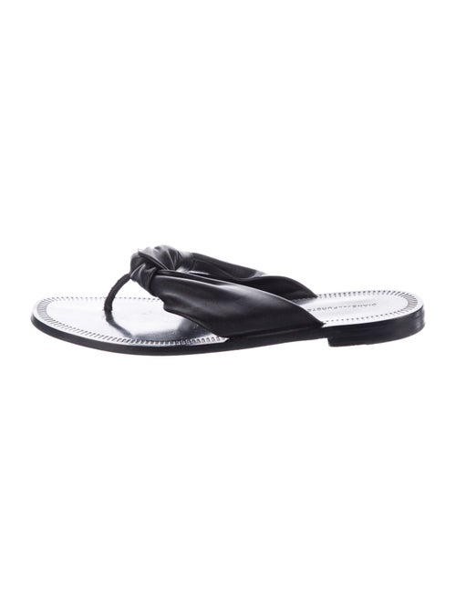 Diane von Furstenberg Leather Slides