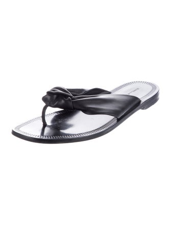 Diane von Furstenberg Leather Slides