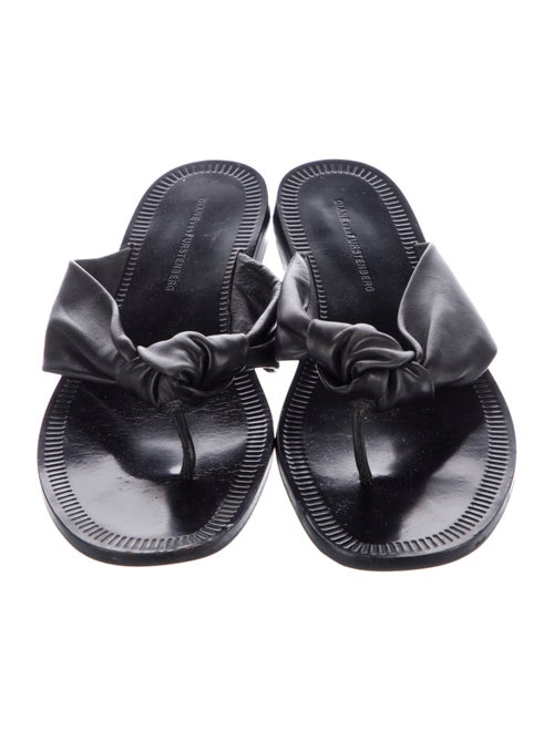 Diane von Furstenberg Leather Slides