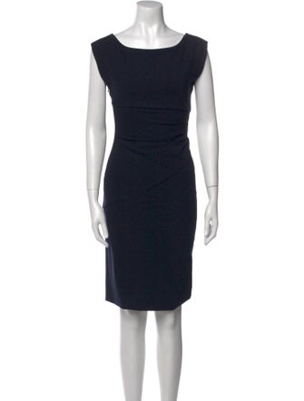 Diane von Furstenberg Bateau Neckline Knee-Length Dress