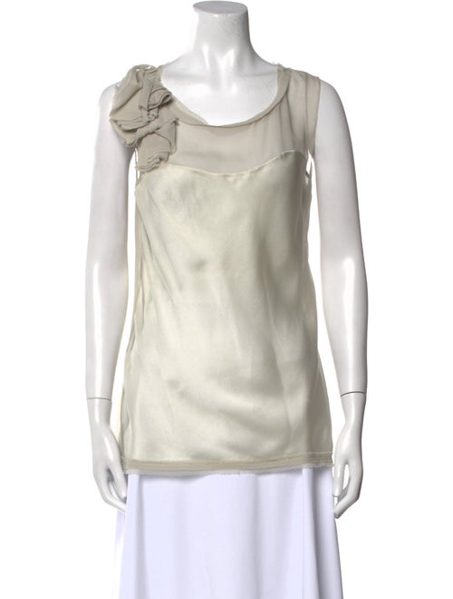 Diane von Furstenberg Silk Scoop Neck Top