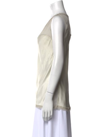 Diane von Furstenberg Silk Scoop Neck Top