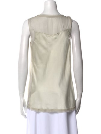 Diane von Furstenberg Silk Scoop Neck Top