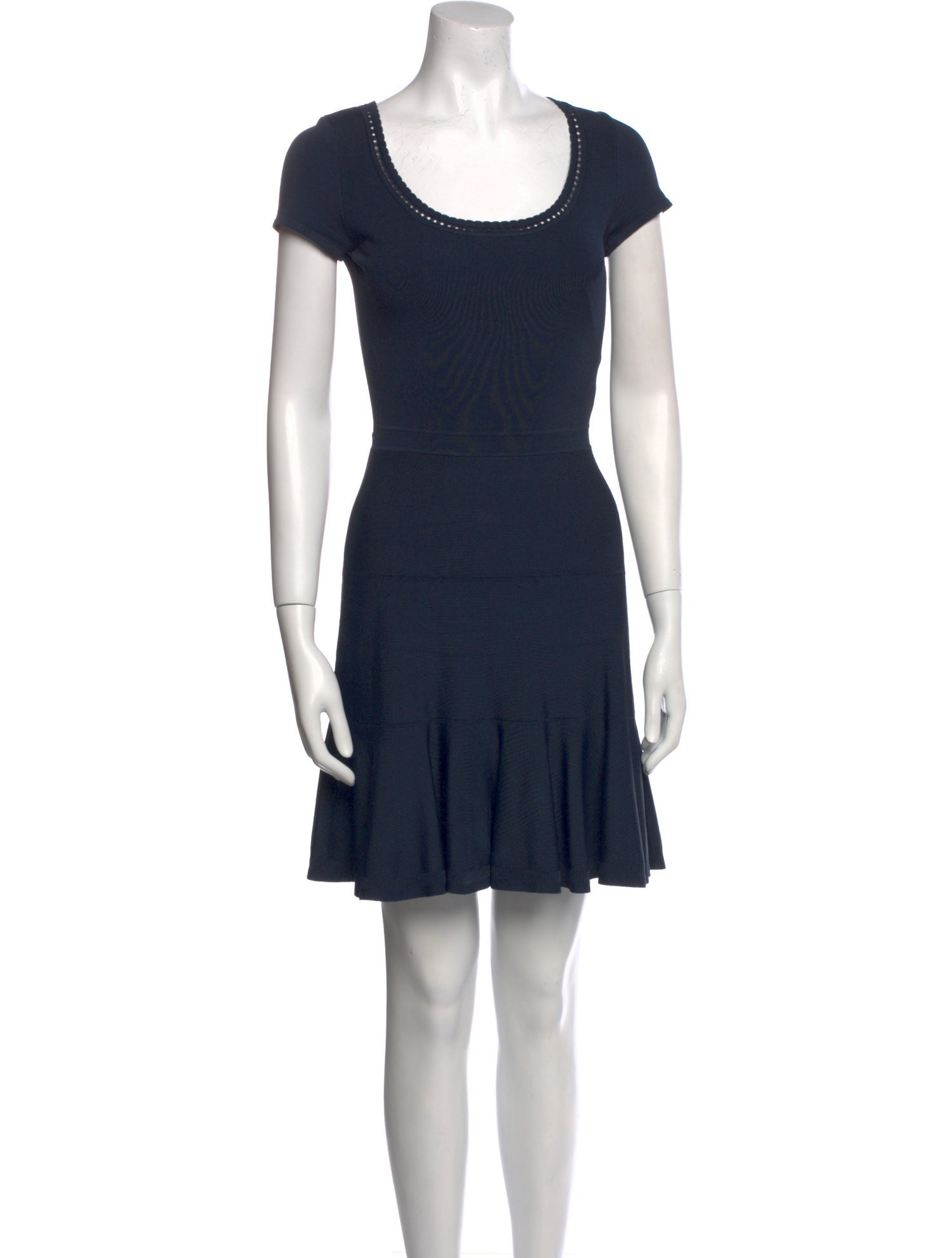 Diane von Furstenberg Scoop Neck Mini Dress