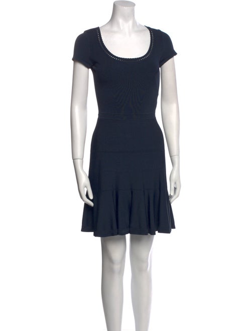 Diane von Furstenberg Scoop Neck Mini Dress