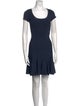 Diane von Furstenberg Scoop Neck Mini Dress
