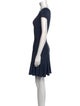Diane von Furstenberg Scoop Neck Mini Dress