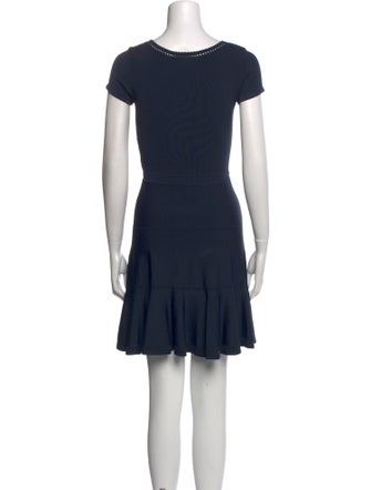 Diane von Furstenberg Scoop Neck Mini Dress