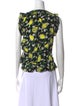 Diane von Furstenberg Silk Floral Print Crop Top
