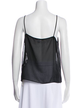 Diane von Furstenberg Square Neckline Sleeveless Top
