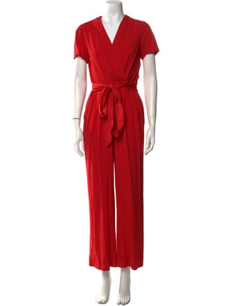Diane von Furstenberg V-Neck Jumpsuit