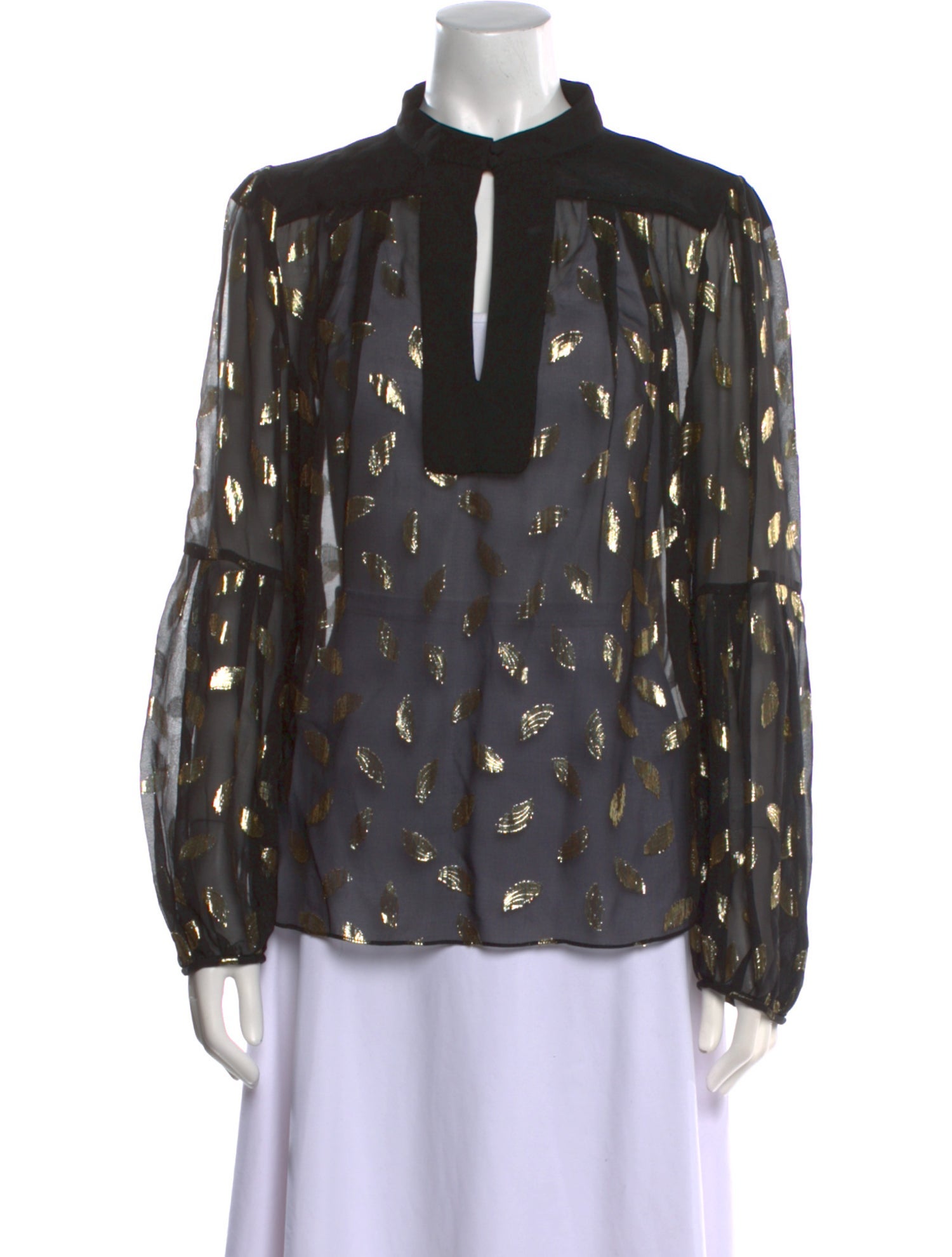 Diane von Furstenberg Silk Printed Blouse