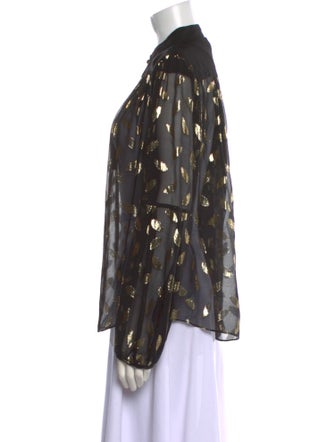 Diane von Furstenberg Silk Printed Blouse