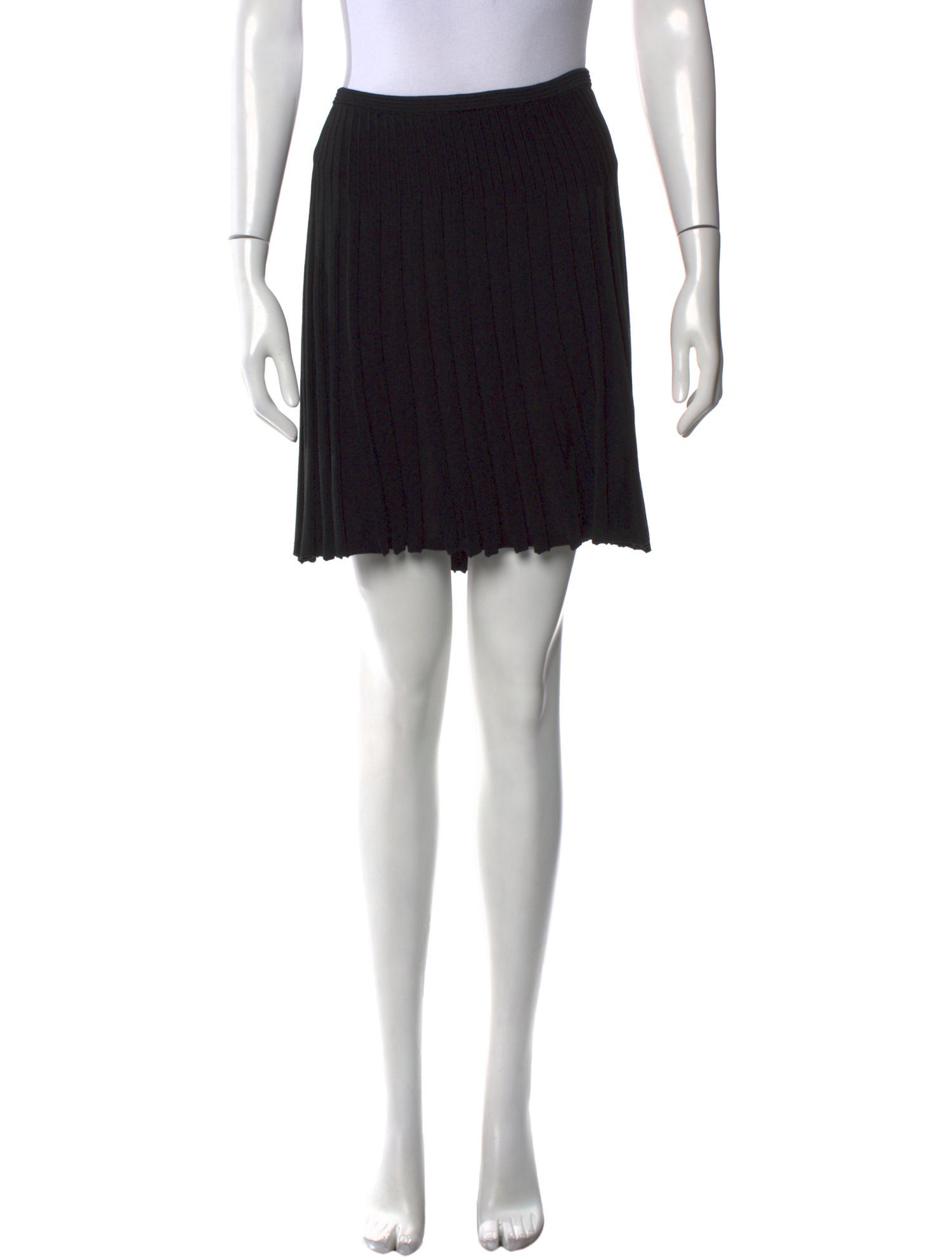 Diane von Furstenberg Pleated Accents Mini Skirt