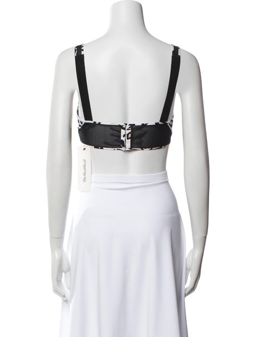 Diane von Furstenberg Printed Square Neckline Crop Top