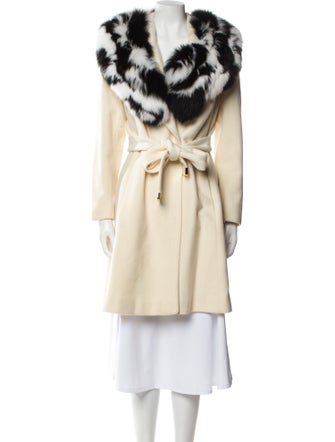 Diane von Furstenberg Wool Faux Fur Coat