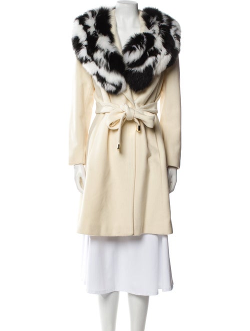Diane von Furstenberg Wool Faux Fur Coat