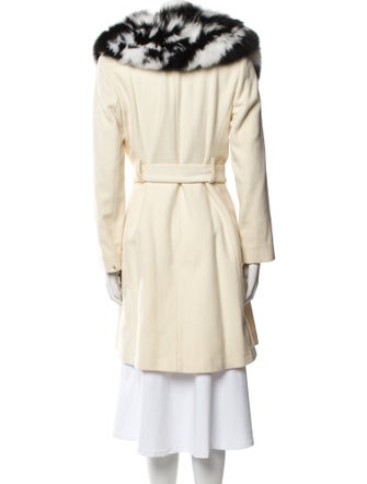 Diane von Furstenberg Wool Faux Fur Coat