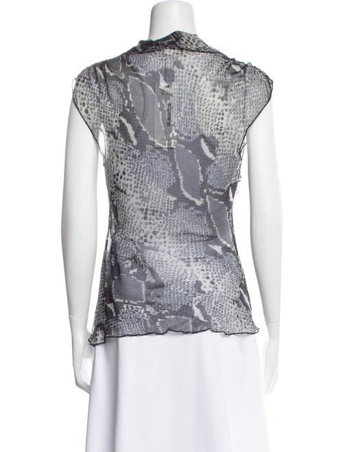 Diane von Furstenberg Silk Animal Print Top