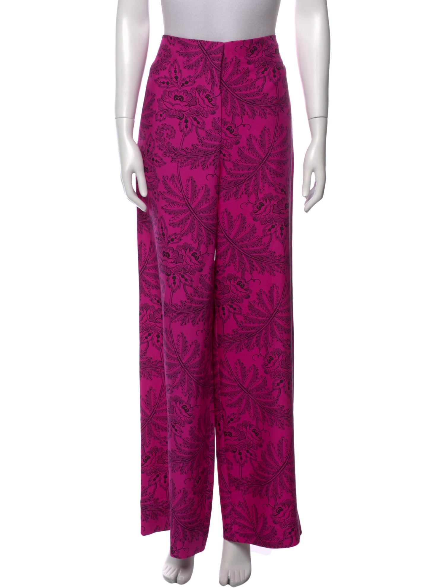 Diane von Furstenberg Silk Wide Leg Pants