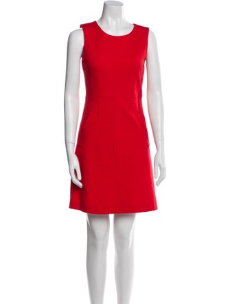 Diane von Furstenberg Crew Neck Mini Dress