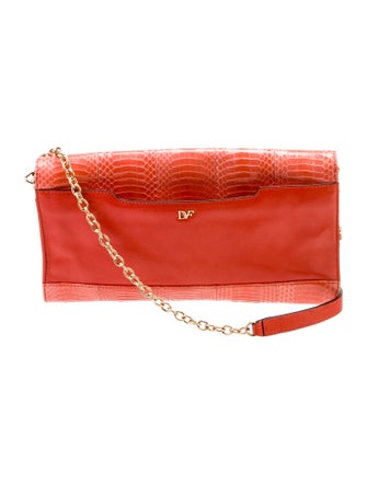 Diane von Furstenberg Leather Clutch