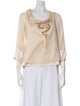 Diane von Furstenberg Silk Cowl Neck Blouse