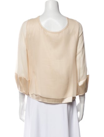 Diane von Furstenberg Silk Cowl Neck Blouse