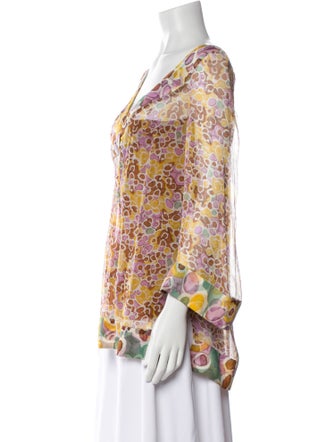 Diane von Furstenberg Silk Printed Blouse