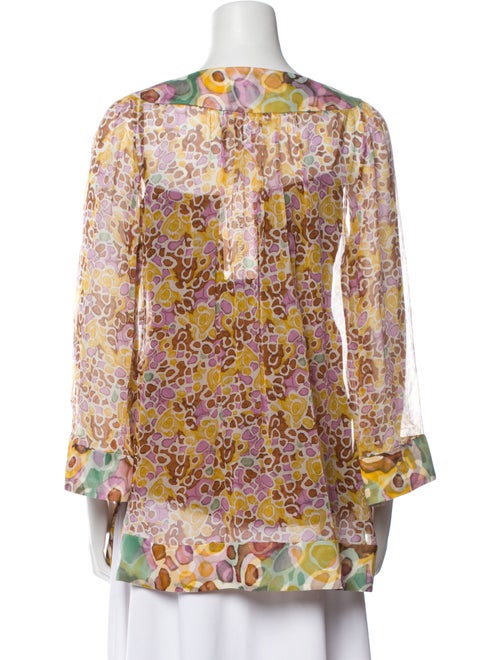 Diane von Furstenberg Silk Printed Blouse