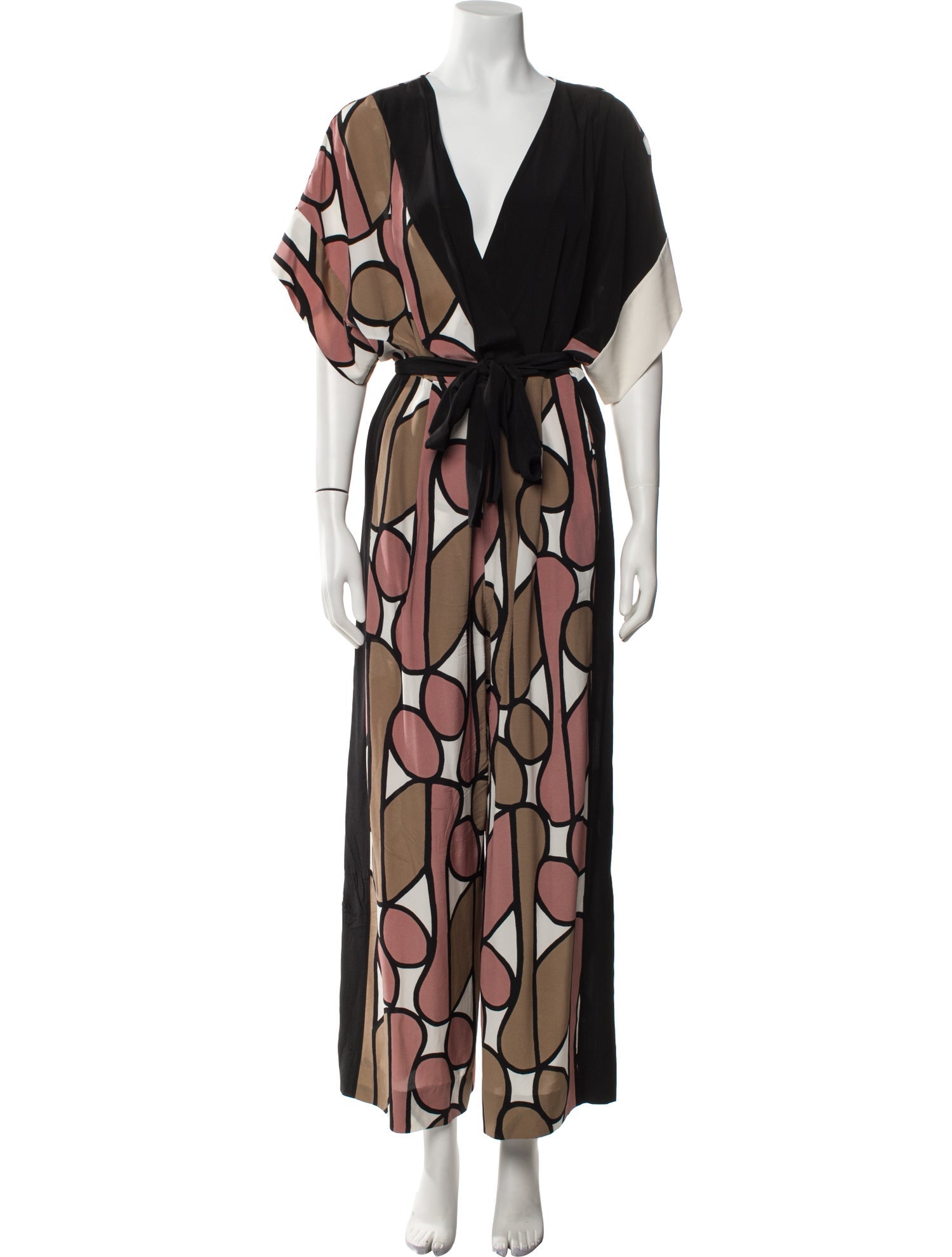 Diane von Furstenberg Silk Printed Jumpsuit