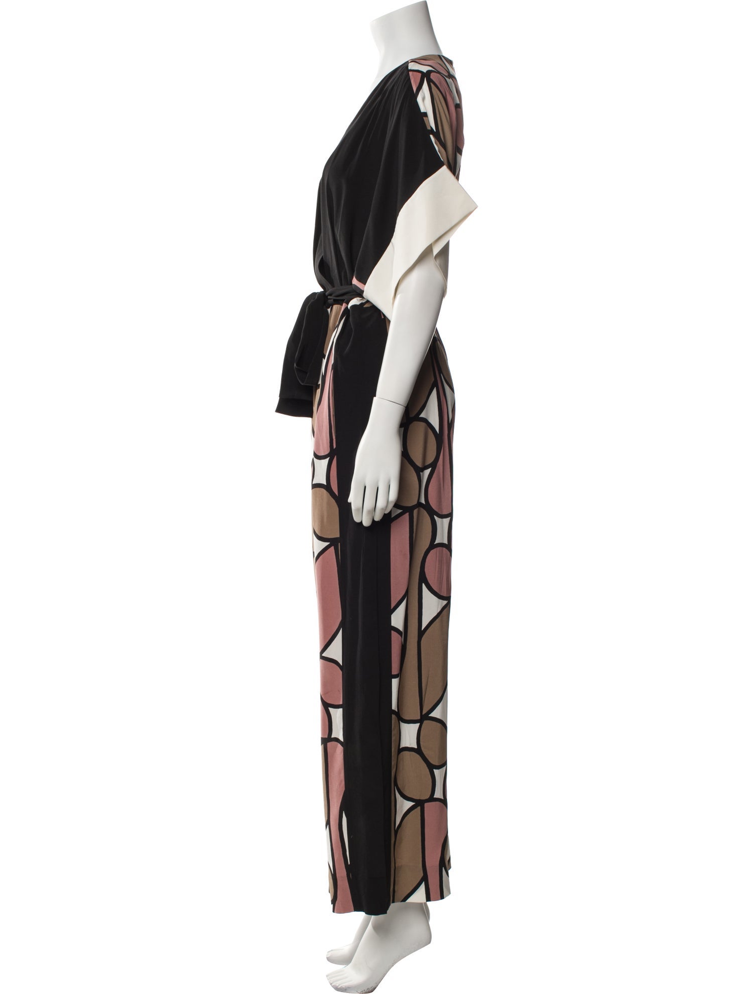 Diane von Furstenberg Silk Printed Jumpsuit