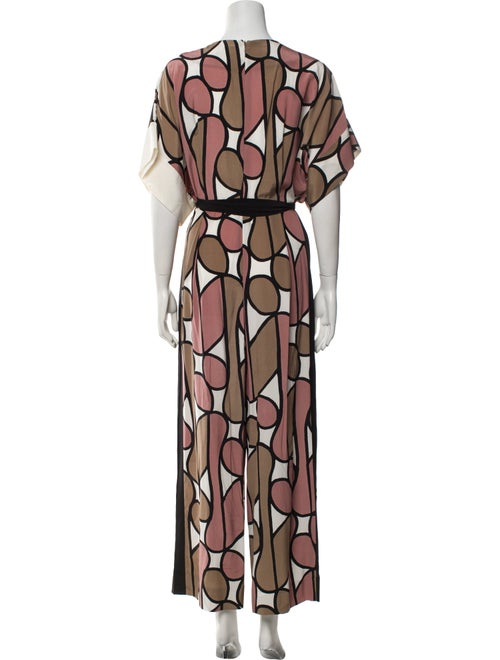 Diane von Furstenberg Silk Printed Jumpsuit