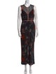 Diane von Furstenberg Silk Floral Print Jumpsuit