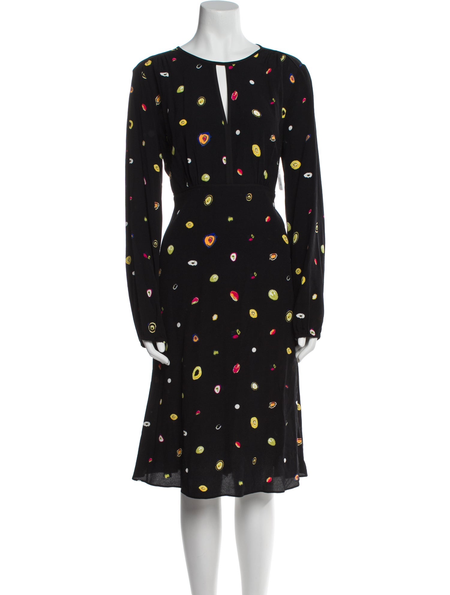 Diane von Furstenberg Polka Dot Print Midi Length Dress w/ Tags