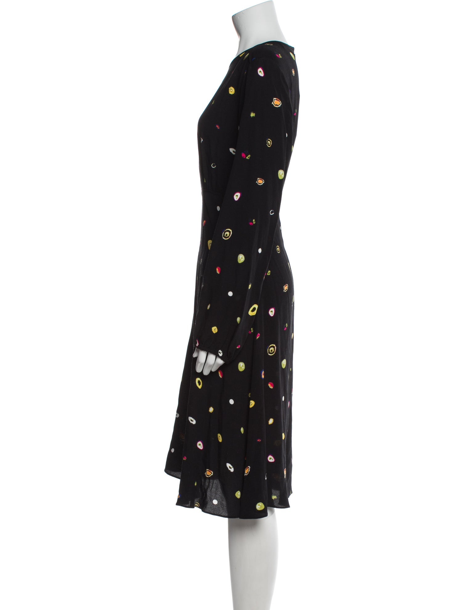 Diane von Furstenberg Polka Dot Print Midi Length Dress w/ Tags