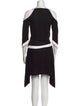 Diane von Furstenberg Colorblock Pattern Knee-Length Dress