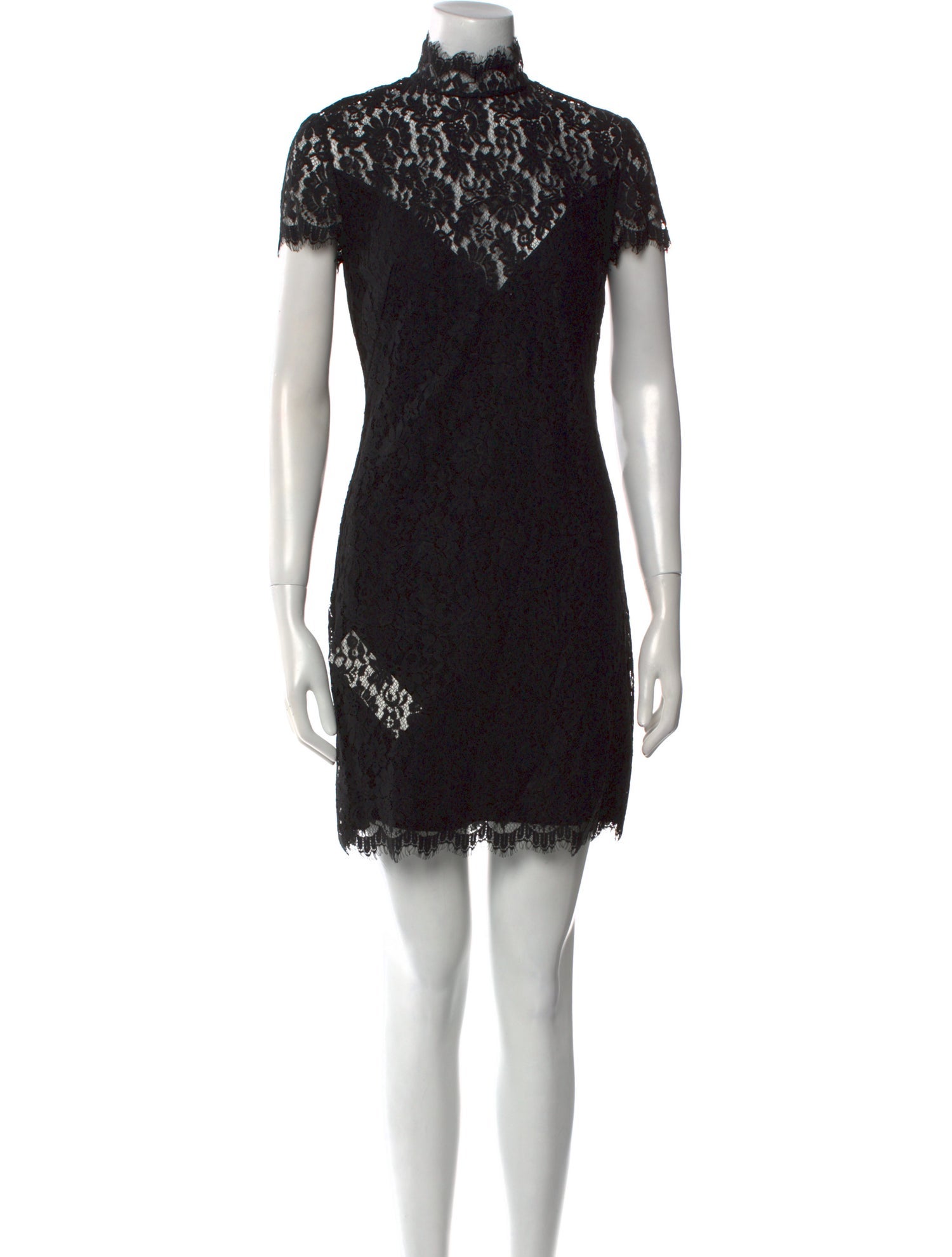 Diane von Furstenberg Lace Pattern Mini Dress