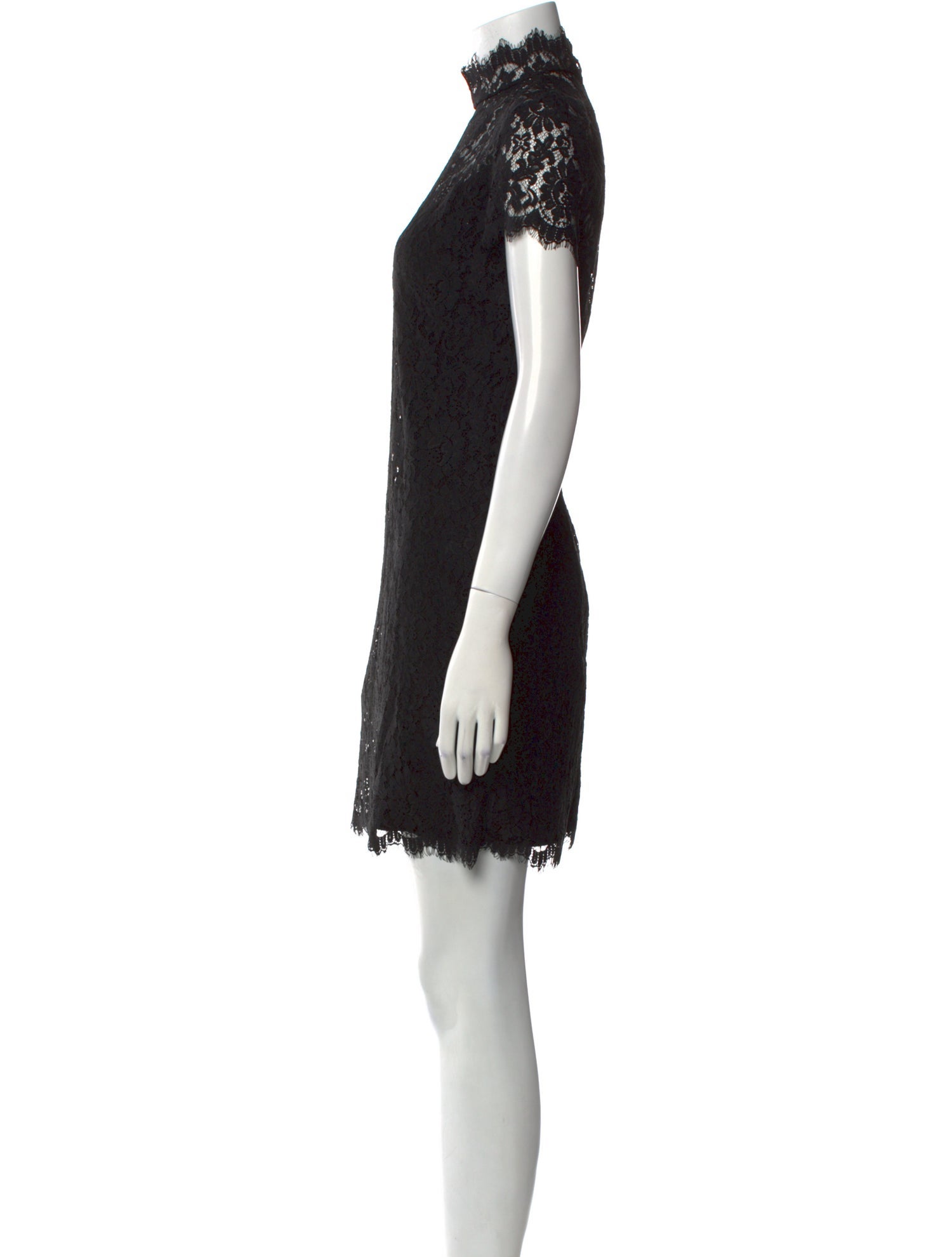 Diane von Furstenberg Lace Pattern Mini Dress