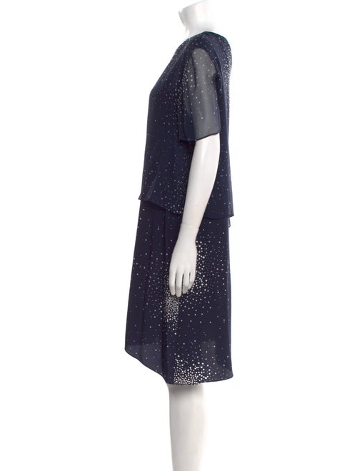 Diane von Furstenberg Polka Dot Print Knee-Length Dress