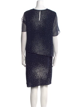 Diane von Furstenberg Polka Dot Print Knee-Length Dress