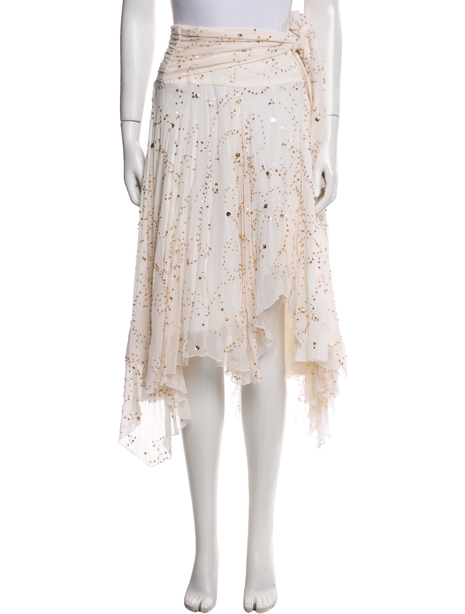 Diane von Furstenberg Silk Midi Length Skirt