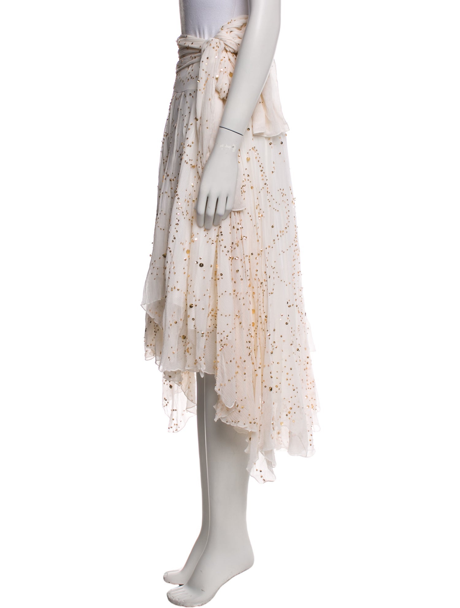 Diane von Furstenberg Silk Midi Length Skirt