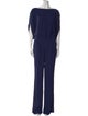 Diane von Furstenberg Silk Bateau Neckline Jumpsuit